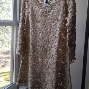 BCBG CROCHET MINI DRESS